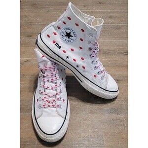 Converse Chuck 70 Embroidered Lips High Love Me Vtg White Men's 8.5 Wmns 10.5